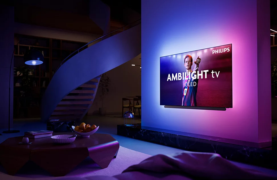Телевизор Philips 55 OLED911 со встроенным саундбаром B&W 55OLED911